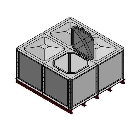 grp sectional tanks|internally flanged tank.